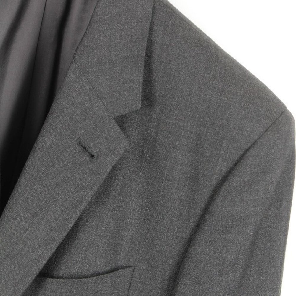 Calvin Klein Gray Herringbone Suit EU 48 US 38 R L